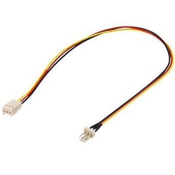 PremiumCord Prodlužovací kabel k ventilátoru  3pin samec - 3pin samice , 30cm