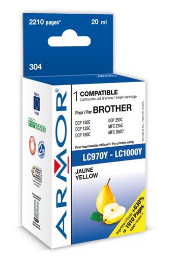 ARMOR ink-jet pro Brother MFC235/260 yellow, kompat.s LC970/LC1000Y, 14,6 ml