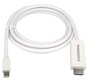 PremiumCord  Mini DisplayPort - HDMI  kabel  M/M  1m