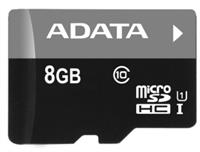A-DATA 8GB SD paměťová karta SDHC class 10 micro