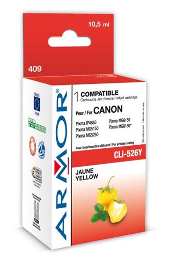 ARMOR ink-jet pro Canon, yellow, 10,5ml, komp.s CLI526Y, č.k.409