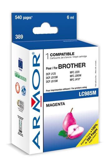 ARMOR ink-jet pro Brother, magenta, 6ml, komp.s LC985M č.k.389