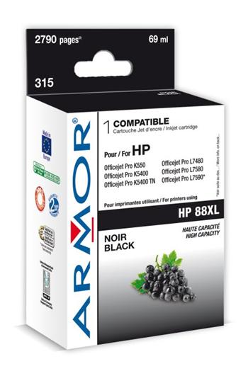 ARMOR ink-jet pro HP Officejet K550 černá HC, 69 ml, komp.sC9396A