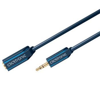 ClickTronic HQ OFC kabel Jack 3,5mm - Jack 3,5mm stereo, M/F, 3m