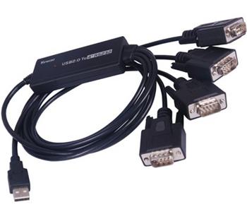 PremiumCord USB2.0 na 4 x RS232C