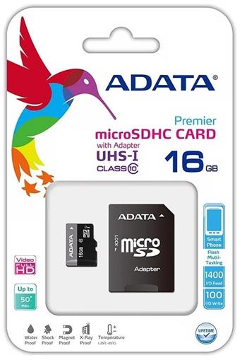 A-DATA Premier micro SDHC karta 16GB UHS-I U1 Class 10