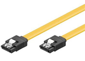 PremiumCord 0,3m SATA 3.0 datový kabel  1.5GBs / 3GBs / 6GBs, kov.západka