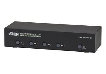 ATEN 4-port VGA Video/Audio elektronický přepínač