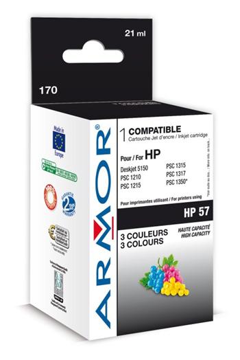 ARMOR ink-jet pro HP DJ 5550,PS100 3 barvy kompat. s C6657A, 21ml