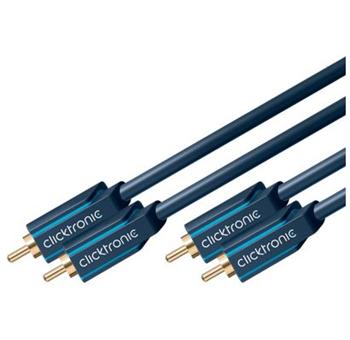 ClickTronic HQ OFC kabel 2x CINCH - 2x CINCH RCA, M/M, 5m