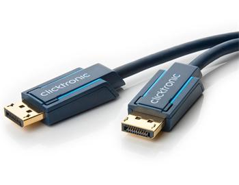 ClickTronic HQ OFC kabel DisplayPort, zlacené kon., 3D, 15m