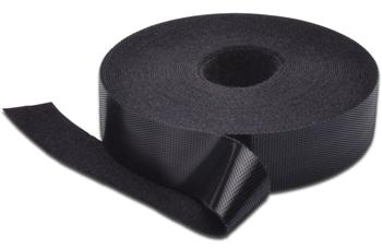 DIGITUS Velcro páska pro vyvazování strukturované kabeláže - černá, 10m
