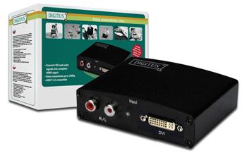 DIGITUS Multimediální převodník DVI + audio na HDMI