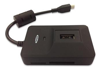 ednet OTG USB 2.0 Hub a čtečka karet pro telefony a tablety