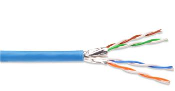 DIGITUS CAT 6A U-FTP Kabel 4x2,drát AWG23, LSOH, modrý, 305m