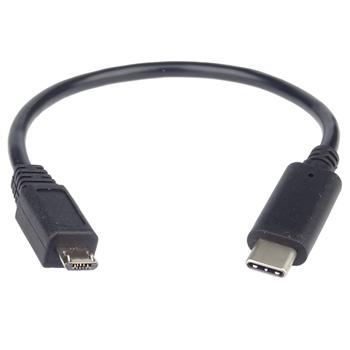 PremiumCord Adaptér USB-C/male - USB2.0  Micro-B/male, 0,2m