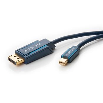 ClickTronic HQ OFC kabel mini DisplayPort - DisplayPort, zlacené kon., 3D, M/M, 2m
