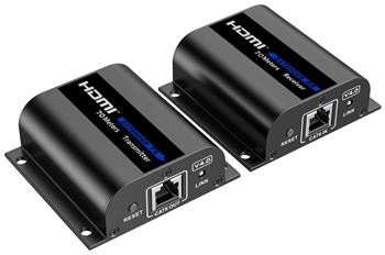 PremiumCord 4K@30Hz, FULL HD 1080p HDMI extender 70m over one LAN cable Cat6/Cat6a/Cat7