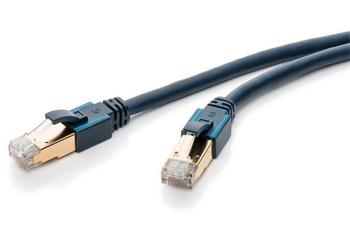 ClickTronic HQ OFC CAT6A S/FTP patch kabel RJ45, zlacený, 3m