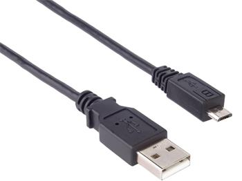 PremiumCord Kabel micro USB 2.0, A-B 0,75m kabel navržený pro rychlé nabíjení