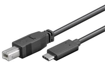 PremiumCord Kabel USB konektor C/male - USB 2.0 konektor B/male, 1m