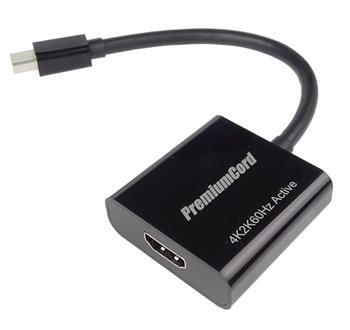 PremiumCord  adaptér mini DisplayPort - HDMI  Male/Female, 3D, 4K*2K@60Hz