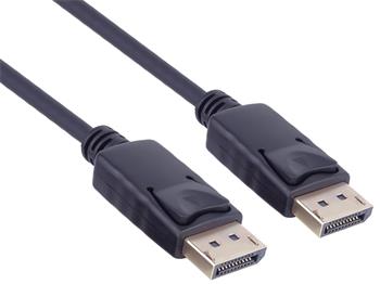 PremiumCord DisplayPort 1.2 přípojný kabel M/M, zlacené konektory, 2m