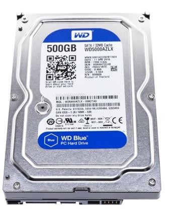 WD Blue WD5000AZLX 500GB HDD 3.5'', SATAIII, 32MB cache