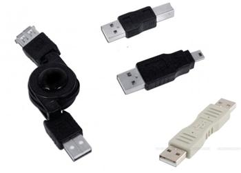 PremiumCord USB navíjecí kabel 1m - kit