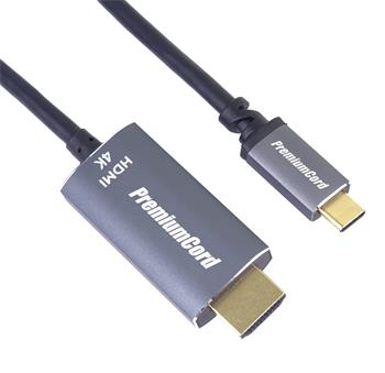 PremiumCord USB-C na HDMI kabel 1,8m rozlišení obrazu 4K*2K@60Hz