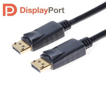 PremiumCord DisplayPort 1.2 přípojný kabel M/M, zlacené konektory, 5m
