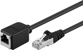 PremiumCord Prodlužovací Patch kabel F/UTP RJ45-RJ45 M/F 2m