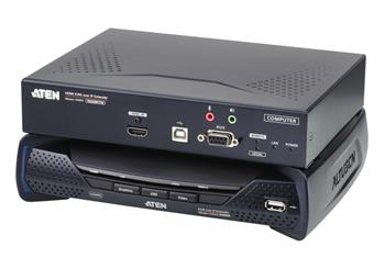 ATEN Zařízení pro ovládání 4K HDMI KVM, OverNet, rack, USB, audio, RS-232, SFP