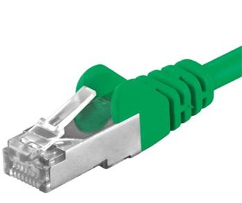 Premiumcord Patch kabel CAT6a S-FTP, RJ45-RJ45, AWG 26/7 0,5m zelený