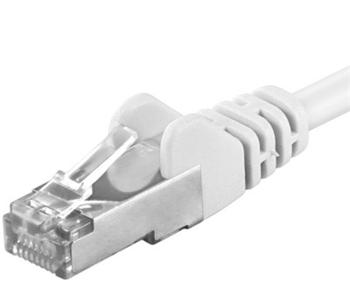 Premiumcord Patch kabel CAT6a S-FTP, RJ45-RJ45, AWG 26/7 5m bílá