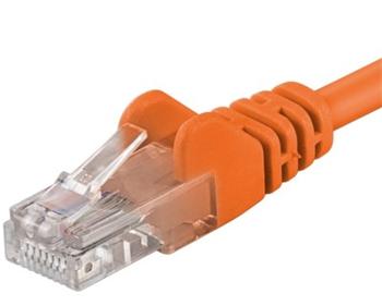 PremiumCord Patch kabel UTP RJ45-RJ45 CAT6 0.25m oranžová