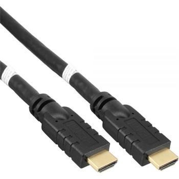 PremiumCord HDMI High Speed with Ether.4K@60Hz kabel se zesilovačem,10m, 3x stínění, M/M, zlacené konektory,