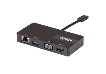 ATEN USB-C Multiportová dokovací stanice HDMI, VGA, RJ45, USB-C