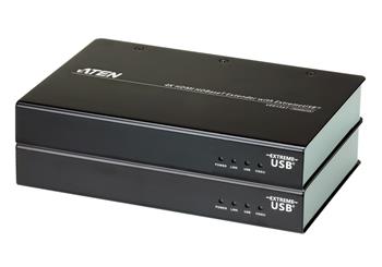 ATEN HDMI Extender s USB, do 100m, Ultra HD 4k x 2k, HDBaseT, CEC, po  1x RJ45