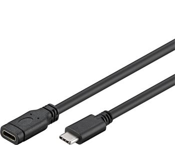 PremiumCord USB- C prodlužovací kabel (USB 3.2 generation 1), C/M - C/F, 1m