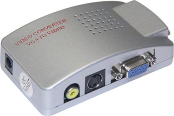 PremiumCord Převodník signálu  z PC ->TV cinch + s-video konektory