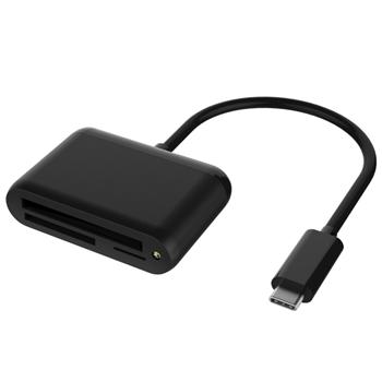 PremiumCord Adaptér USB-C -  Čtečka karet CFAST2.0+SD3.0+Micro SD 3.0