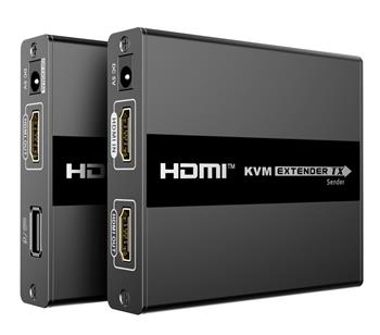 PremiumCord HDMI extender + USB, 60m, over LAN, uncompressed and zero latency