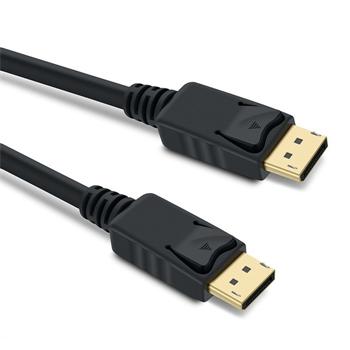 PremiumCord DisplayPort 1.4 přípojný kabel M/M, zlacené konektory, 0,5m