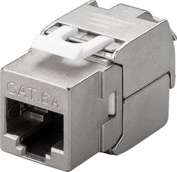 goobay Keystone modul RJ45 CAT 6A, stíněný, beznástrojový, 500MHz