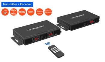 PremiumCord HDMI 1080p matrix over IP extender na 120m přes LAN