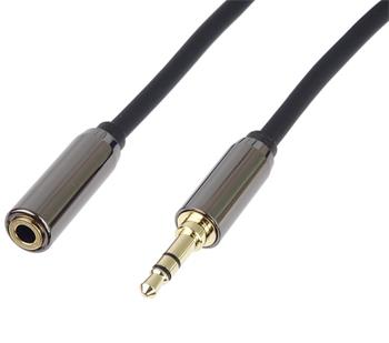 PremiumCord HQ stíněný prodlužovací kabel Jack 3.5mm - Jack 3.5mm M/F 1,5m