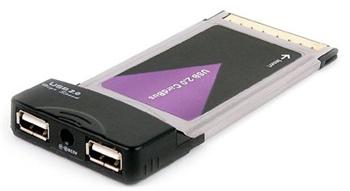 SUNIX PCMCIA Card Bus 2x USB 2.0
