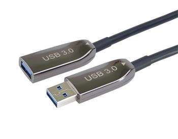 PremiumCord USB3.2 + 2.0 prodlužovací optický AOC kabel A/Male - A/Female  15m