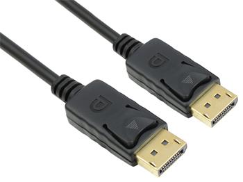 PremiumCord DisplayPort 2.0 přípojný kabel M/M, zlacené konektory, 2m